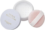 CANMAKE C01 Fluffy Mint loose powder packaging and texture