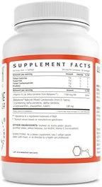 Beyond Health Carotene Formula dietary supplement label details