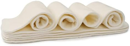 Nora's Nursery diaper insert showing snap fastener detail