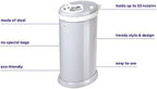 Ubbi pink diaper disposal pail displayed in modern nursery setting
