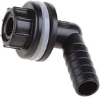 WOURRD aquarium waterproof drainage joint fitting uninstalled alongside sealing gasket