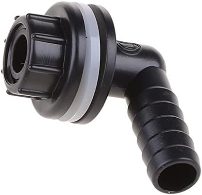 WOURRD aquarium waterproof drainage joint fitting uninstalled alongside sealing gasket