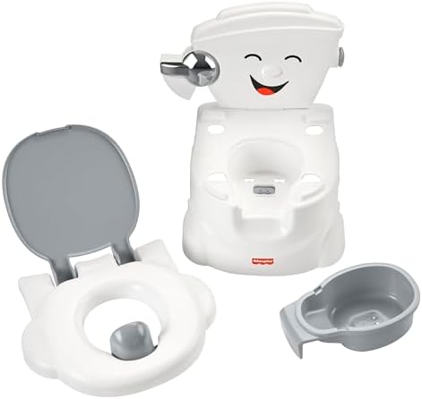 Child using Fisher-Price interactive potty training chair
