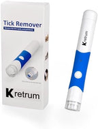 Kretrum auto tick remover pen showing the motorized brush head for safe parasite extraction