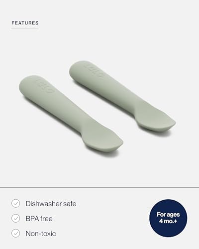 Two piece Lalo baby feeding spoon set for infants
