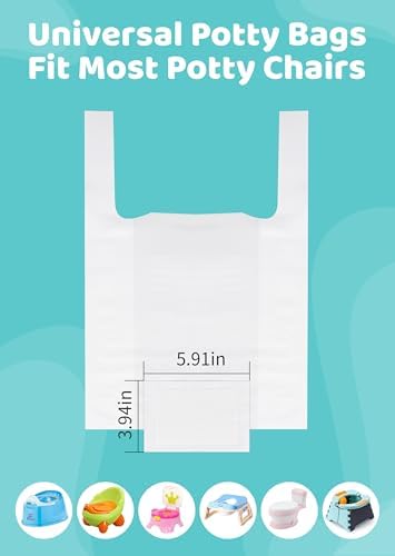 Newnice portable potty bag liner showing absorbent pad technology