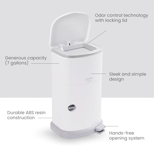 Janibell Akord Slim Adult Diaper Pail foot pedal detail