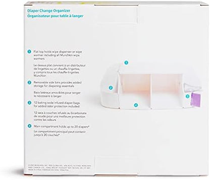 Munchkin Diaper Duty Organizer package contents including scented bags