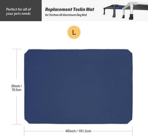 Veehoo pet cot replacement cover fabric material texture and reinforced stitching