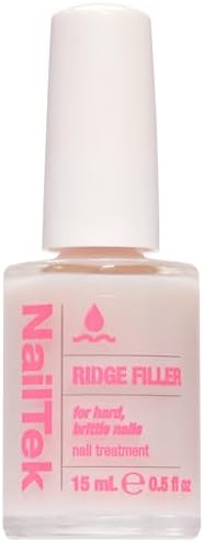 Nail Tek smoothing base coat polish bottle displayed on a white background highlighting the formula three text