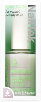 Premium American imported nail care strengthener liquid formula on a clean background.