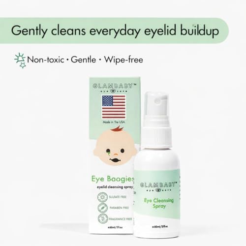 Authentic USA imported GlamBaby eye care spray for sensitive skin.