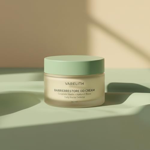 Rhode Varelith Barrier Restore DD Cream texture swatch showcase
