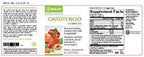 NeoLife Carotenoid Complex 90 softgels label nutritional information view