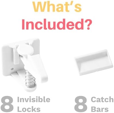 Inaya cabinet safety locks for household childproofing use