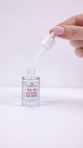 Close up of essence nail art drops clear formula texture