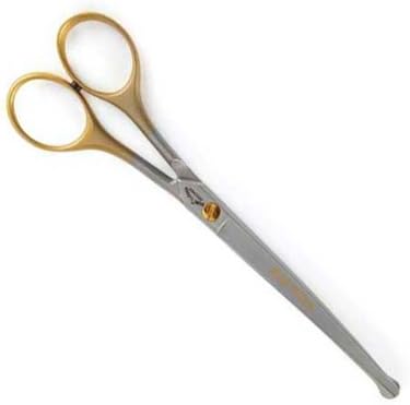 Dubl Duck Stainless Steel Ultra Gold Curved Pet Shears front view