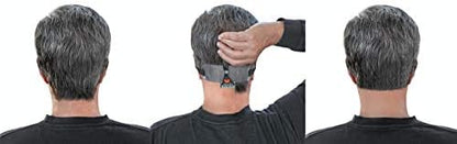 Two flexible plastic neckline templates for curved and straight styles