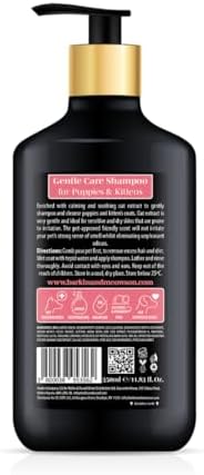 Gentle Care shampoo for sensitive skin on kittens close up view of packaging