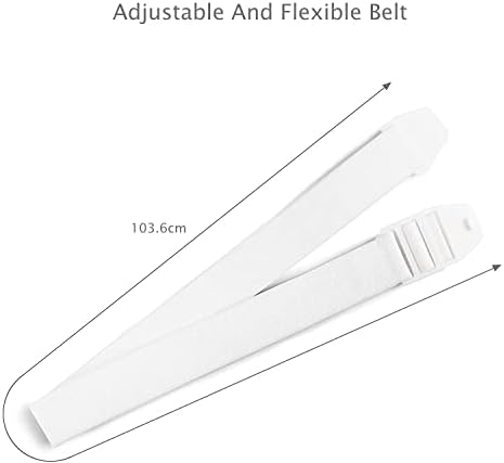 Close up shot of the white medical grade elastic material on the MUYU ileostomy support belt