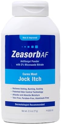 Zeasorb-AF moisture wicking and odor control powder for athletes.