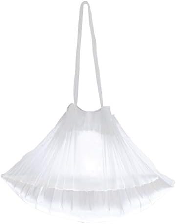 Tebery disposable baby toilet seat bags being fitted over a standard white toddler training chair