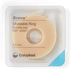 Close up of an individual Coloplast Brava 120427 moldable ring demonstrating its flexible material texture