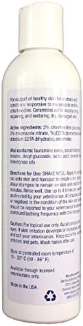 Dechra MiconaHex Plus Triz Medicated Shampoo side angle showcasing the cap and bottle design.