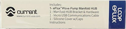 LOOP network compatible eFlux wave pump hub with mounting hardware included