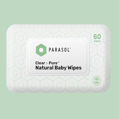 Parasol pure water hypoallergenic wipes for sensitive skin package back