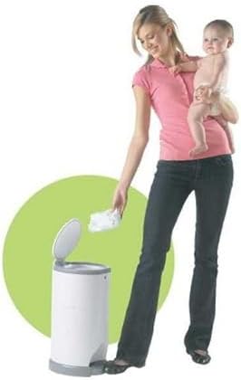 Korbell 16L nappy bin with foot pedal mechanism