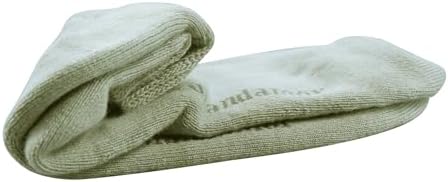 Side profile of Yomandamor ankle length non-constricting therapeutic socks for women.