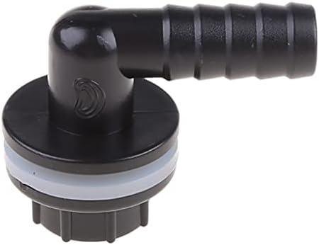 WOURRD black plastic pipe fitting connector adapter side profile dimensions view