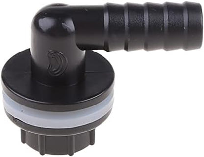 WOURRD black plastic pipe fitting connector adapter side profile dimensions view