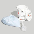 4BOND premium hair lightener dust free formula text closeup.