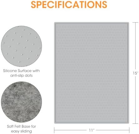 Aieve sliding mat underside showing scratch free material