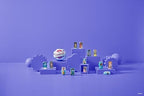 Eco-friendly certified recycled plastic capsules from Mini Brands showcasing sustainable toy packaging.