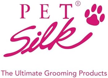 Back label of imported Pet Silk grooming products showing usage instructions.