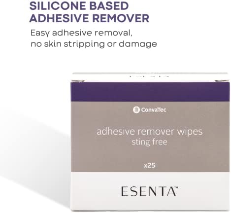Individual ESENTA sting free sachet being opened for stoma care
