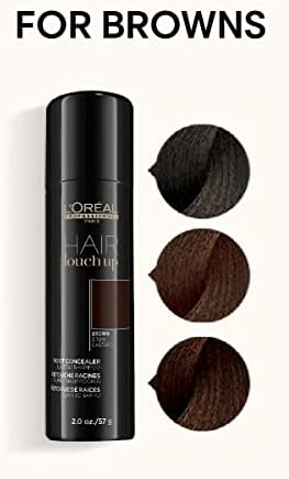 Back label of L'OrÃ©al Professionnel Hair Touch Up showing ingredients and usage directions
