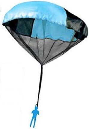 Tangle free skydiver flying toy packed inside its plastic storage canister