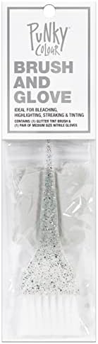 Close up of Punky glitter hair tinting brush bristles