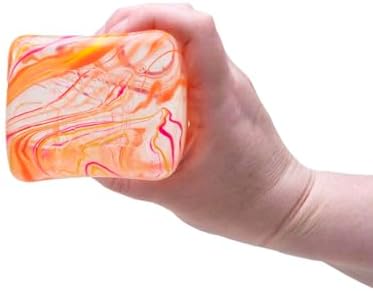 Needoh Swirl Nice Berg large fidget toy showing assorted pink and blue color patterns