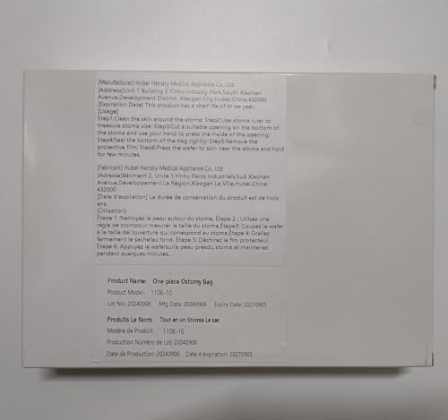 YEYSXSY colostomy bags showing skin friendly non woven fabric border