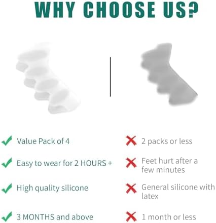 Toe straighteners for overlapping toes and hammer toe