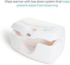 Munchkin wipe warmer open lid showing wipe capacity