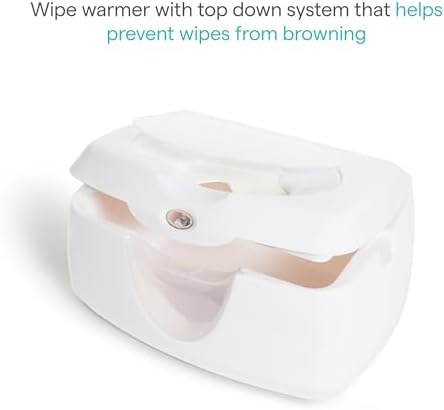 Munchkin wipe warmer open lid showing wipe capacity