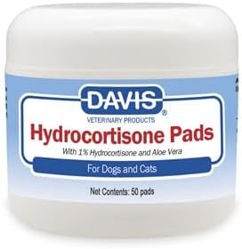Davis Manufacturing Hydrocortisone Pads 50 Count jar front view