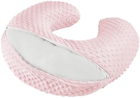 Side view of Anhebeibei feeding pillow with removable cover