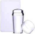 Lily Brown clear silicone nail art stamper with scraper